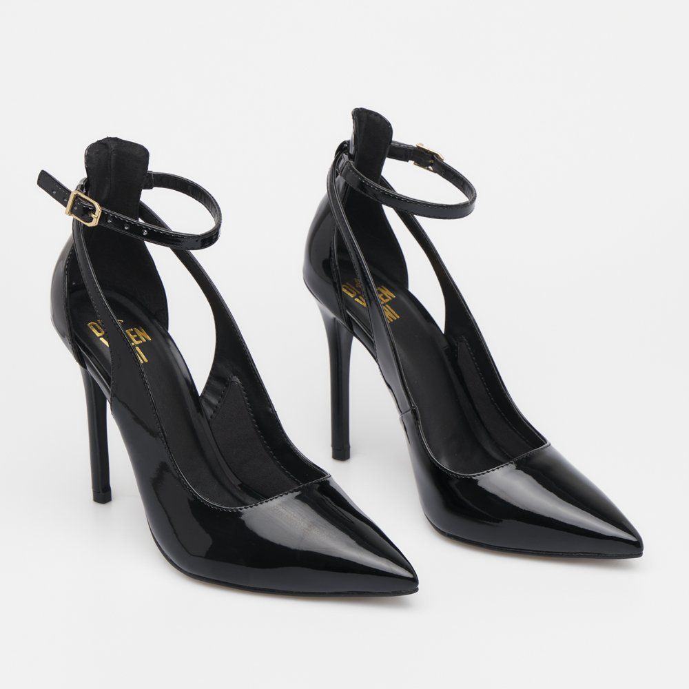 SCARPIN LOLITA DI VALENTINI - VERNIZ - SOLA PRETA Preto 4