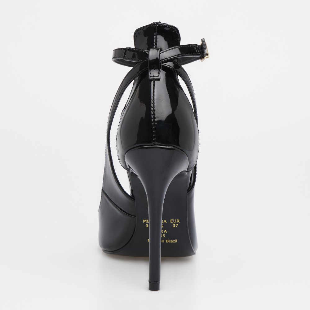 SCARPIN LOLITA DI VALENTINI - VERNIZ - SOLA PRETA Preto 6