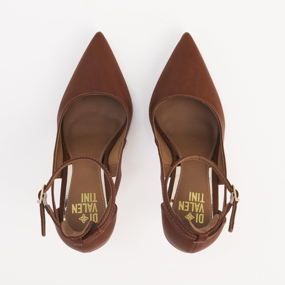 SCARPIN LOLITA DI VALENTINI NAPA -SOLA VERMELHA Marrom 6