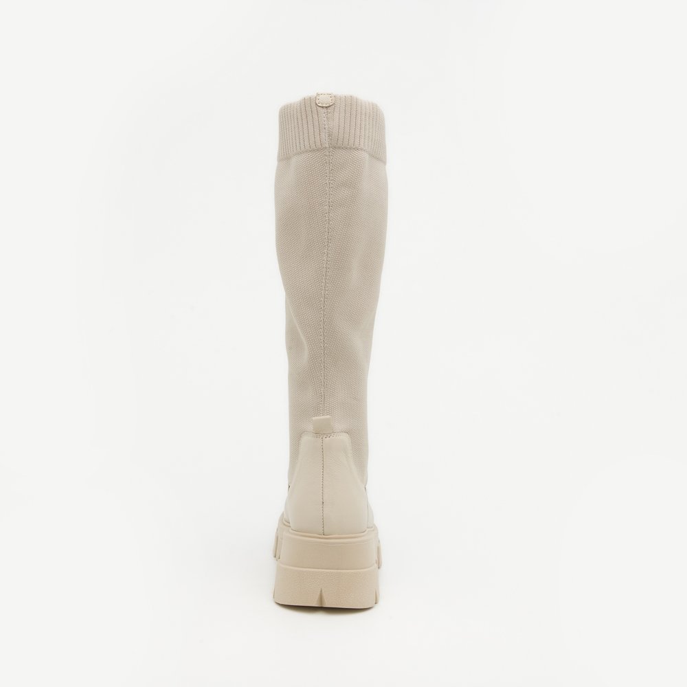 BOTA MEIA  ANTONELA DI VALENTINI COURO Off White 5