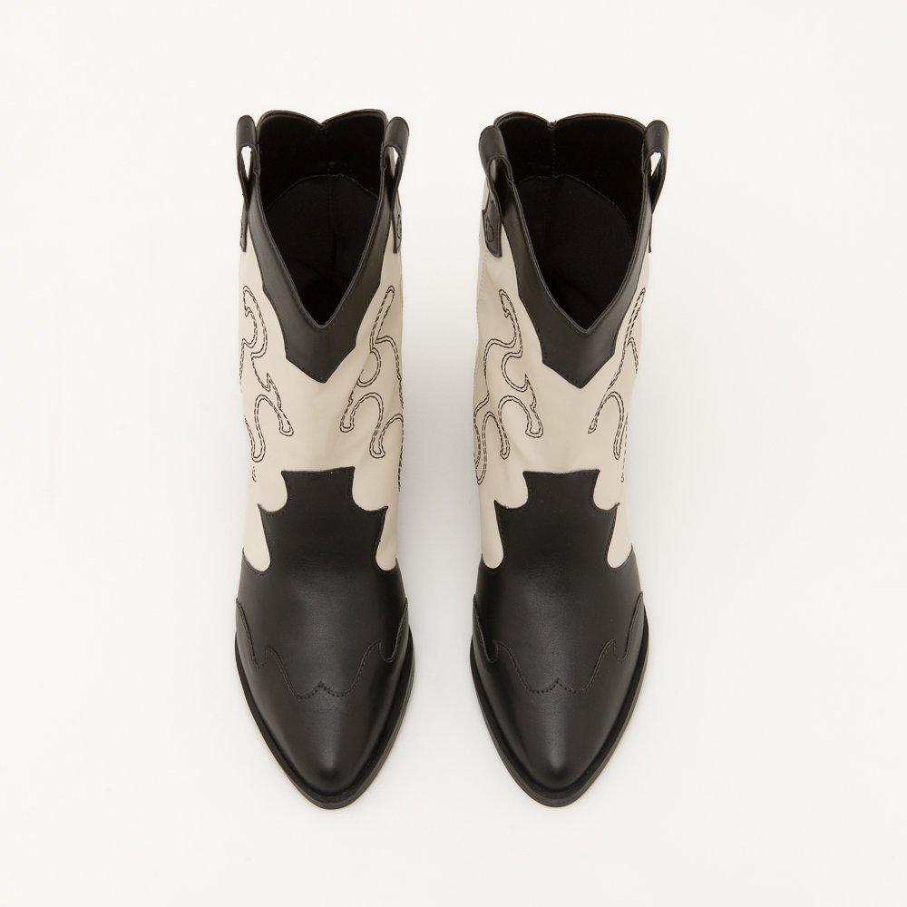 BOTA COUNTRY MARIANA DI VALENTINI NAPA Preto/Off White 6