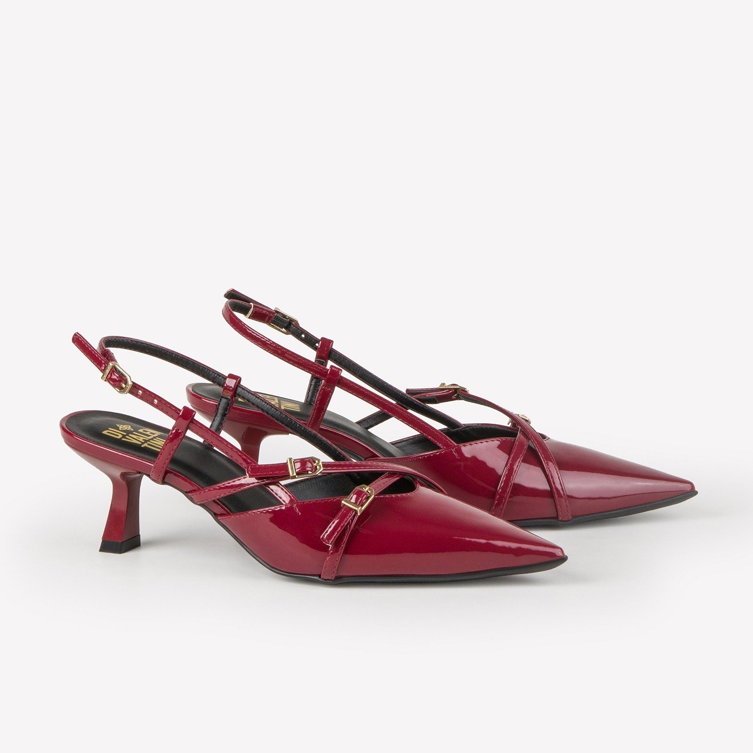 SLINGBACK DIANA DI VALENTINI VERNIZ Vermelho 4
