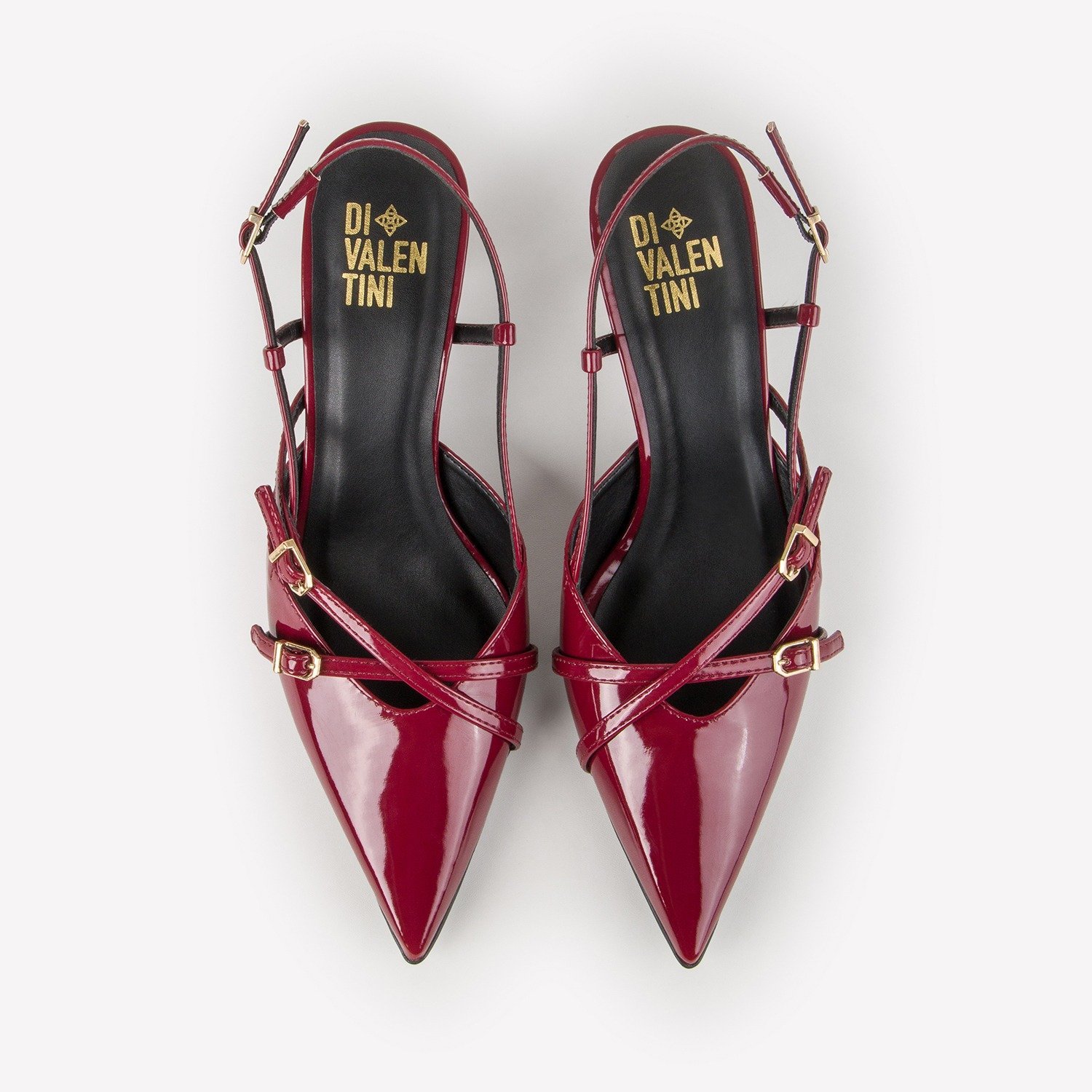 SLINGBACK DIANA DI VALENTINI VERNIZ Vermelho 6