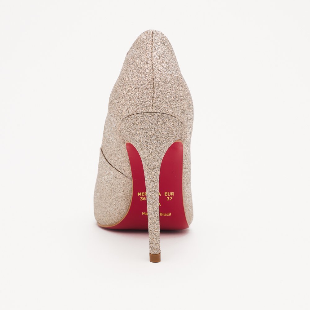 SCARPIN HELO DI VALENTINI GLITTER- SOLA VERMELHA Nude 5