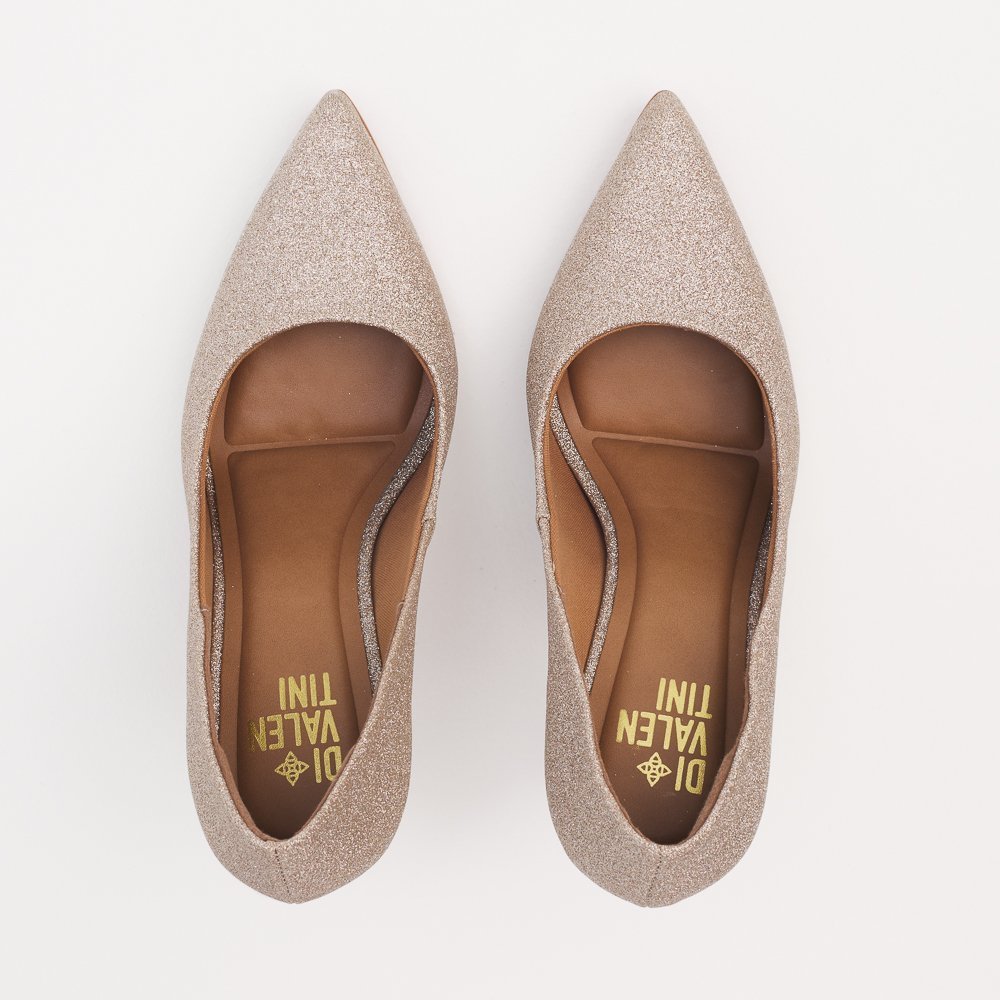 SCARPIN HELO DI VALENTINI GLITTER- SOLA VERMELHA Nude 6