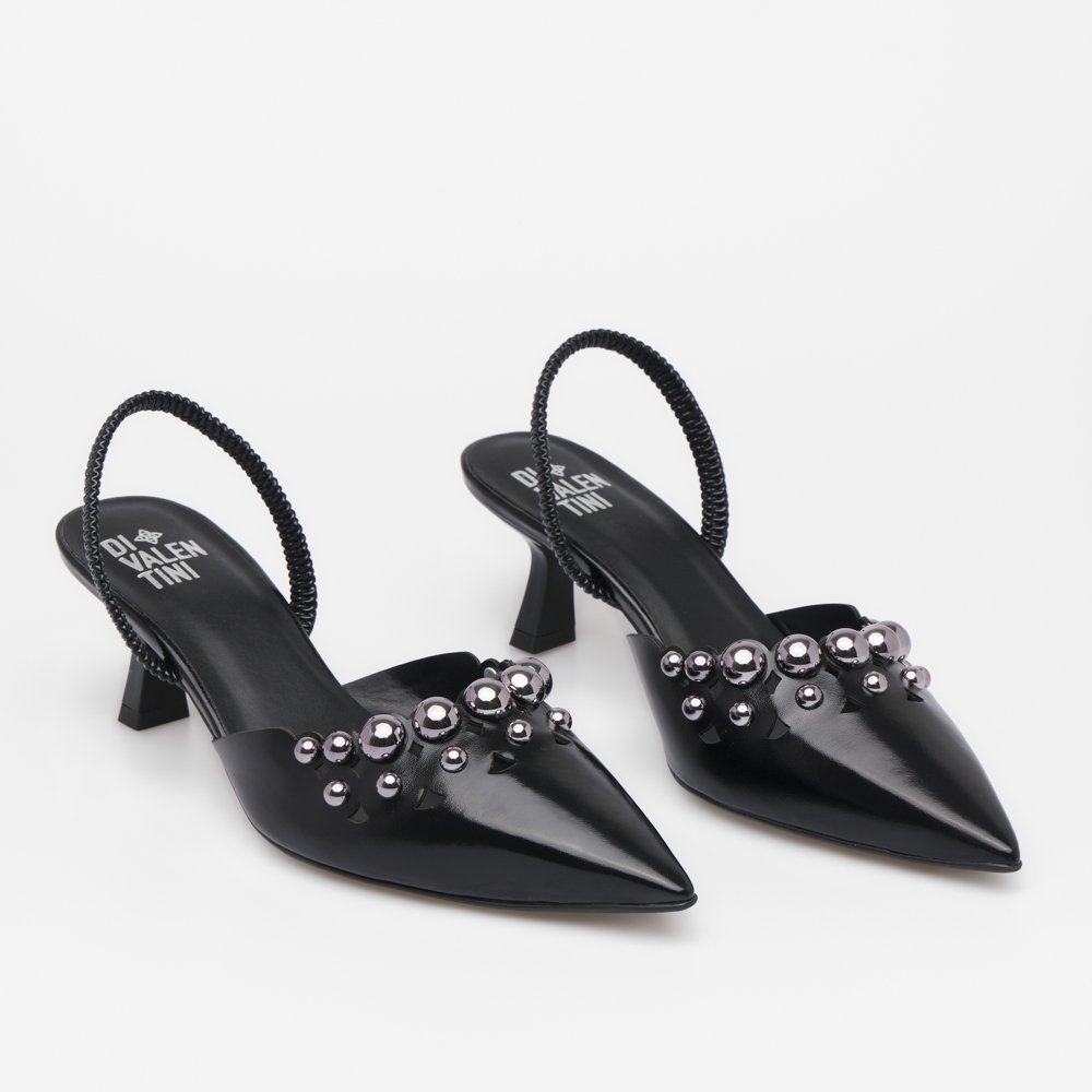 SLINGBACK NOEMI DI VALENTINI NAPA Preto 4