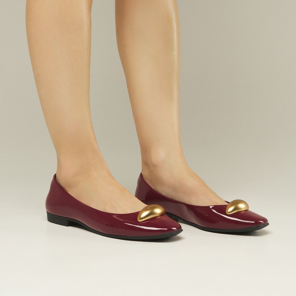 SAPATILHA LARISSA DI VALENTINI VERNIZ Vermelho 2