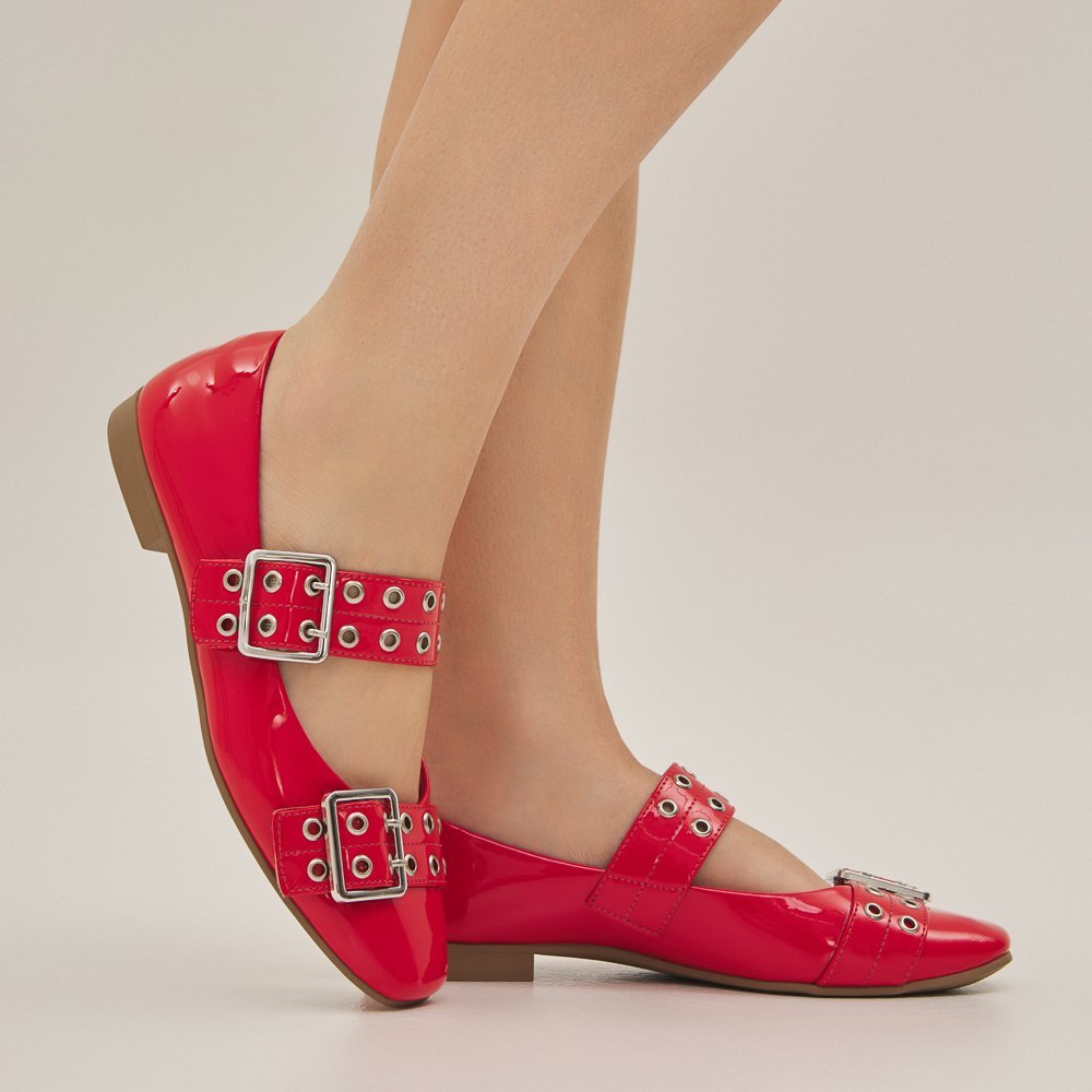 SAPATILHA LIA DI VALENTINI VERNIZ Vermelho 3