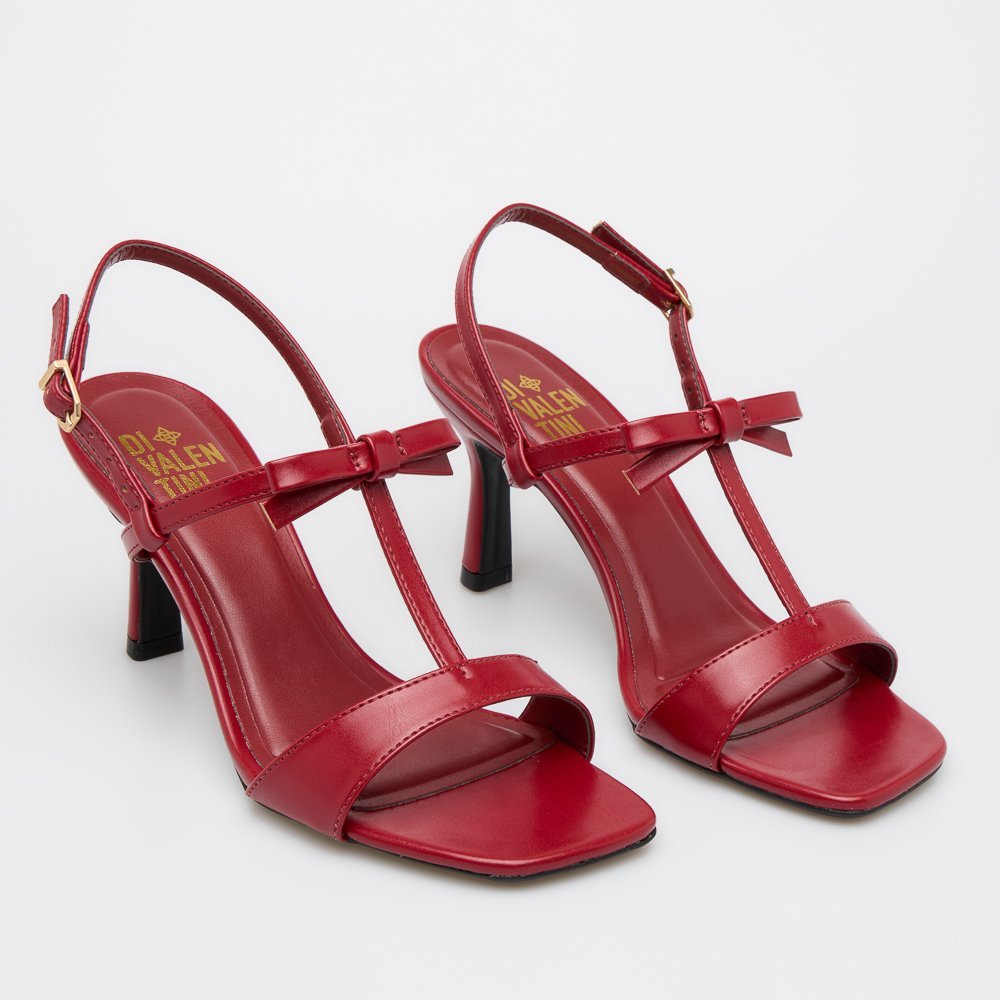 SANDÁLIA VÂNIA DI VALENTINI NAPA Vermelho 4