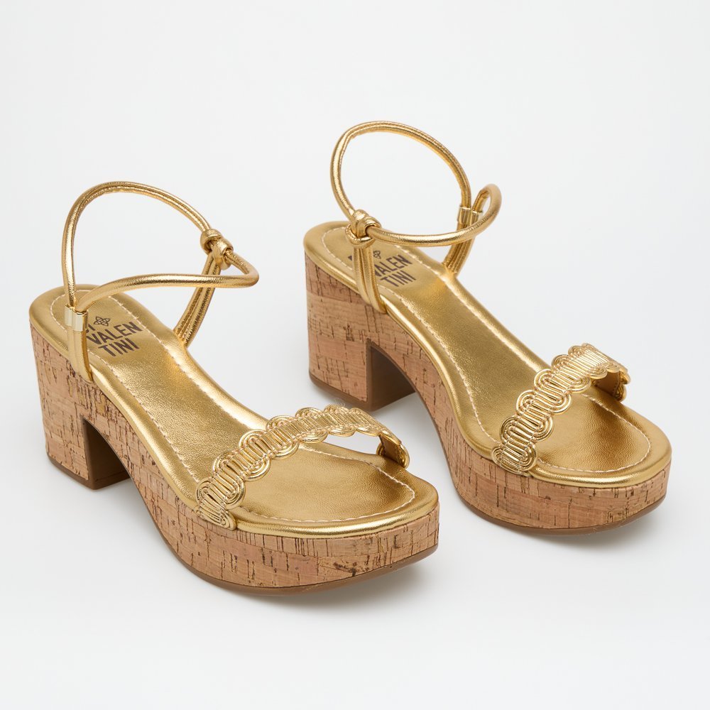 SANDÁLIA CATARINA DI VALENTINI NAPA Dourado 3