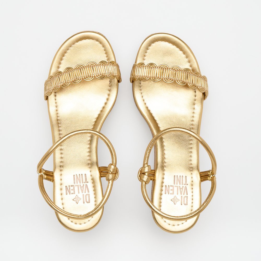 SANDÁLIA CATARINA DI VALENTINI NAPA Dourado 7