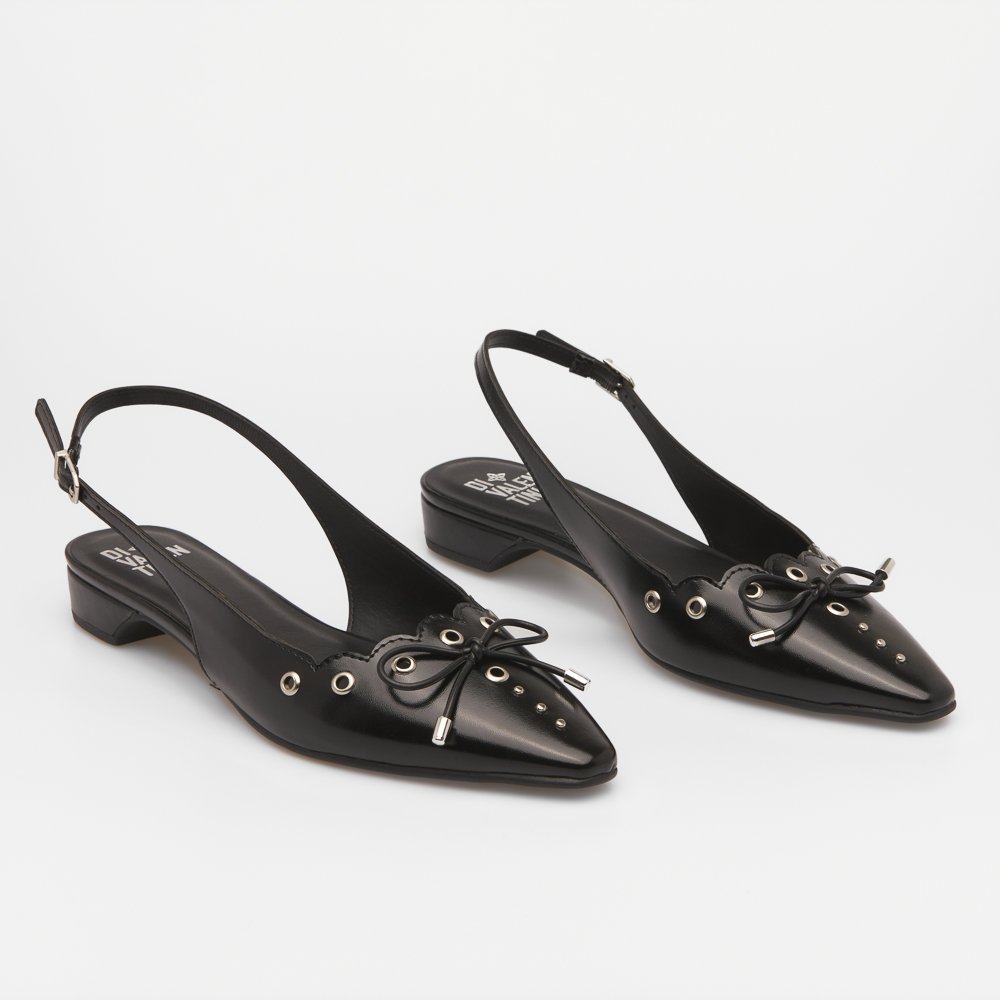 SLINGBACK LAURA DI VALENTINI NAPA Preto 4