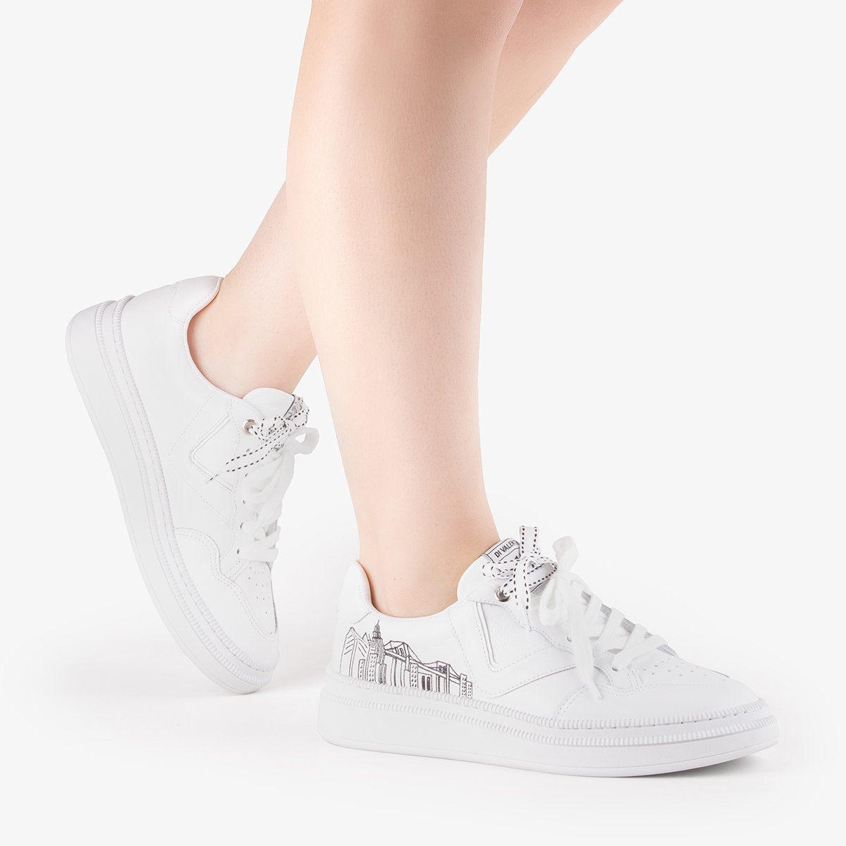 TENIS FERNANDA COURO DI VALENTINI Branco 5