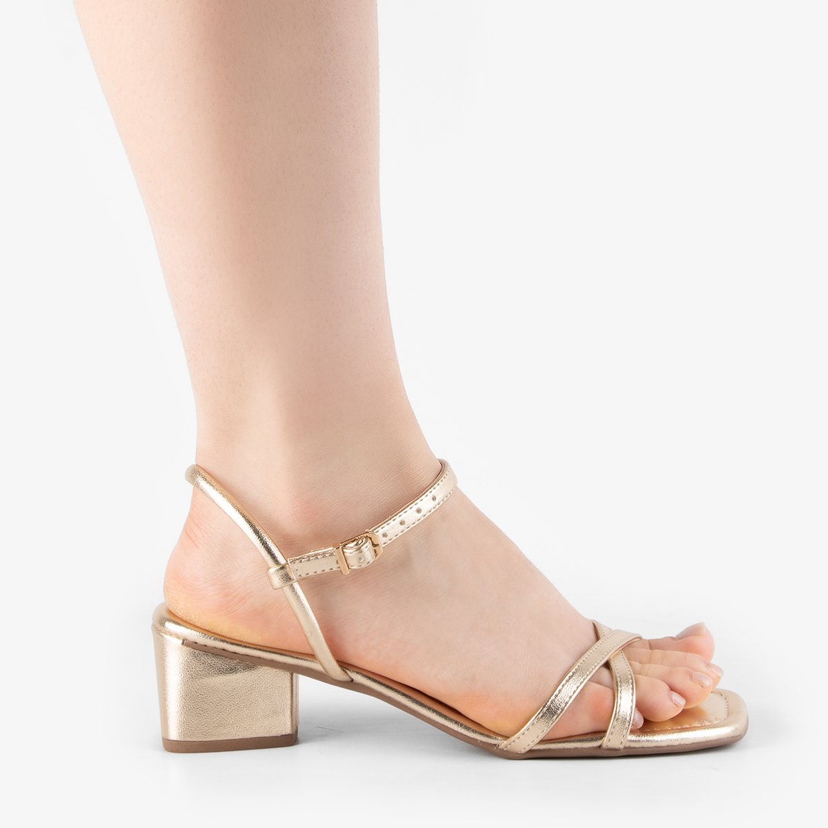 SANDÁLIA LORENA DI VALENTINI NAPA Dourado 4