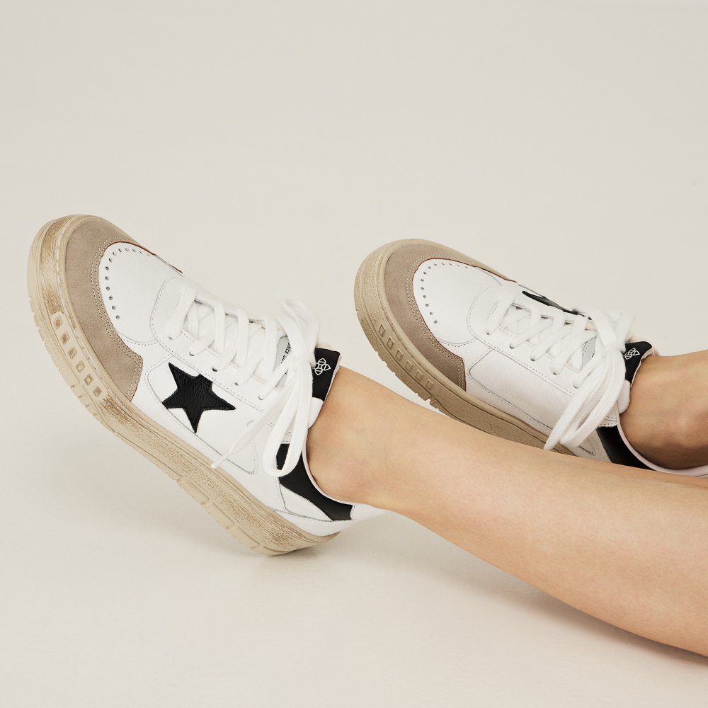 TÊNIS LYRA DI VALENTINI COURO Branco 4