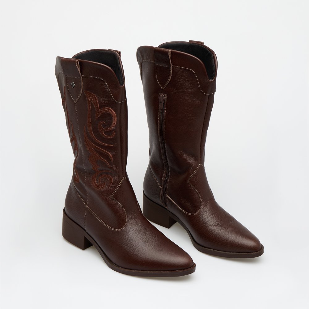 BOTA IANA DI VALENTINI COURO Marrom 6