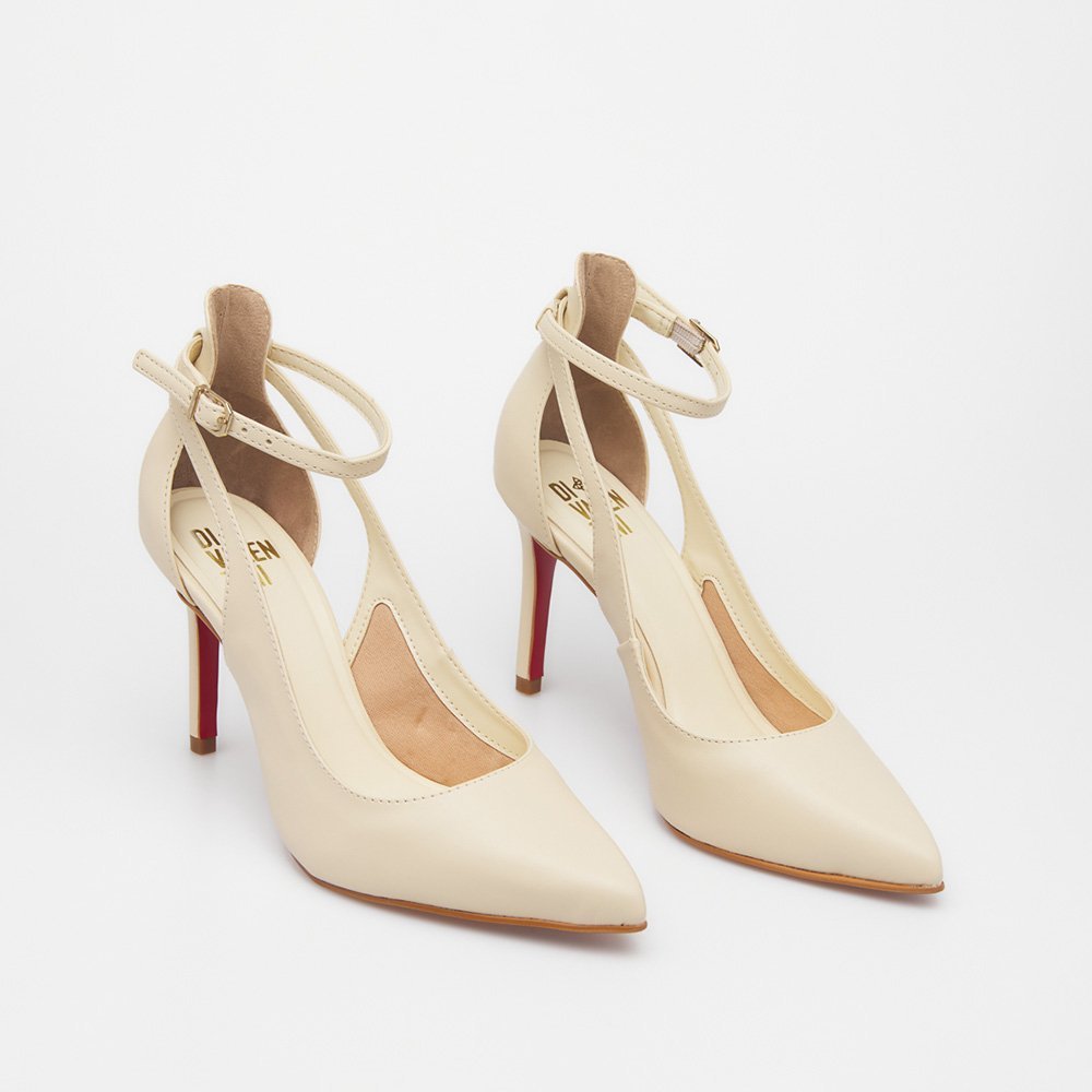 SCARPIN LOLITINHA DI VALENTINI NAPA - SOLA VERMELHA Bege 3