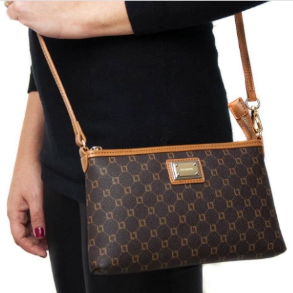 Bolsa Luz da Lua Tiracolo Pequena Monograma Mocca - 10001000 Marrom 2