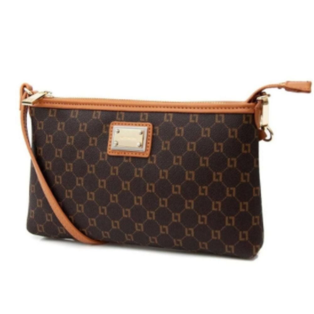 Bolsa Luz da Lua Tiracolo Pequena Monograma Mocca - 10001000 Marrom 3