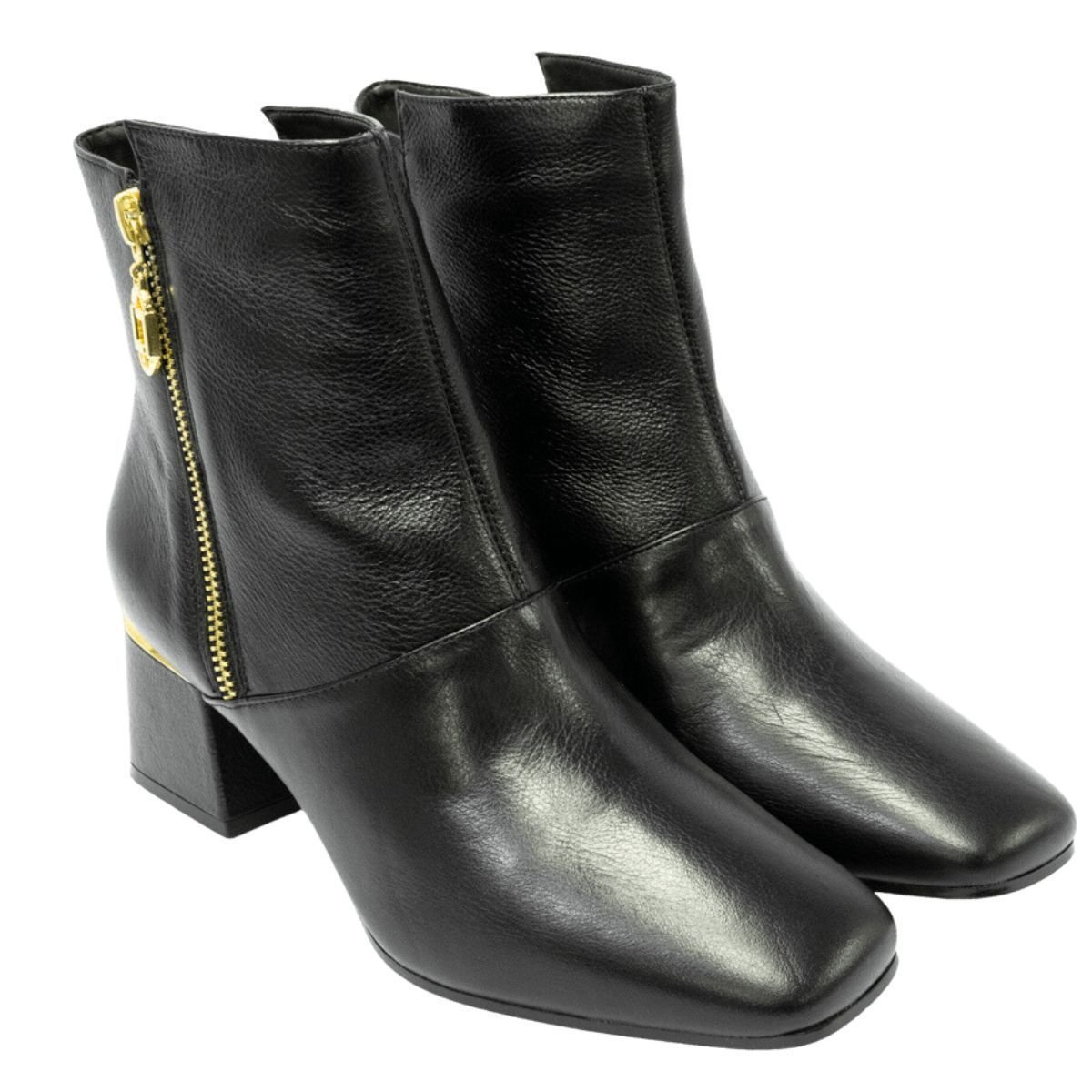 Bota Luz Da Lua Cano Curto Preto 3