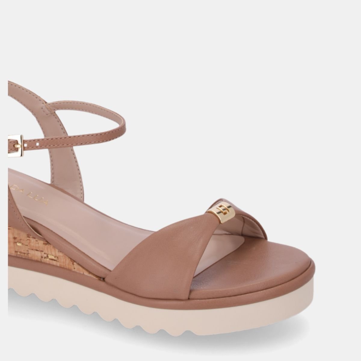 Sandalia Luz da Lua Anabela Saara Mousse 3