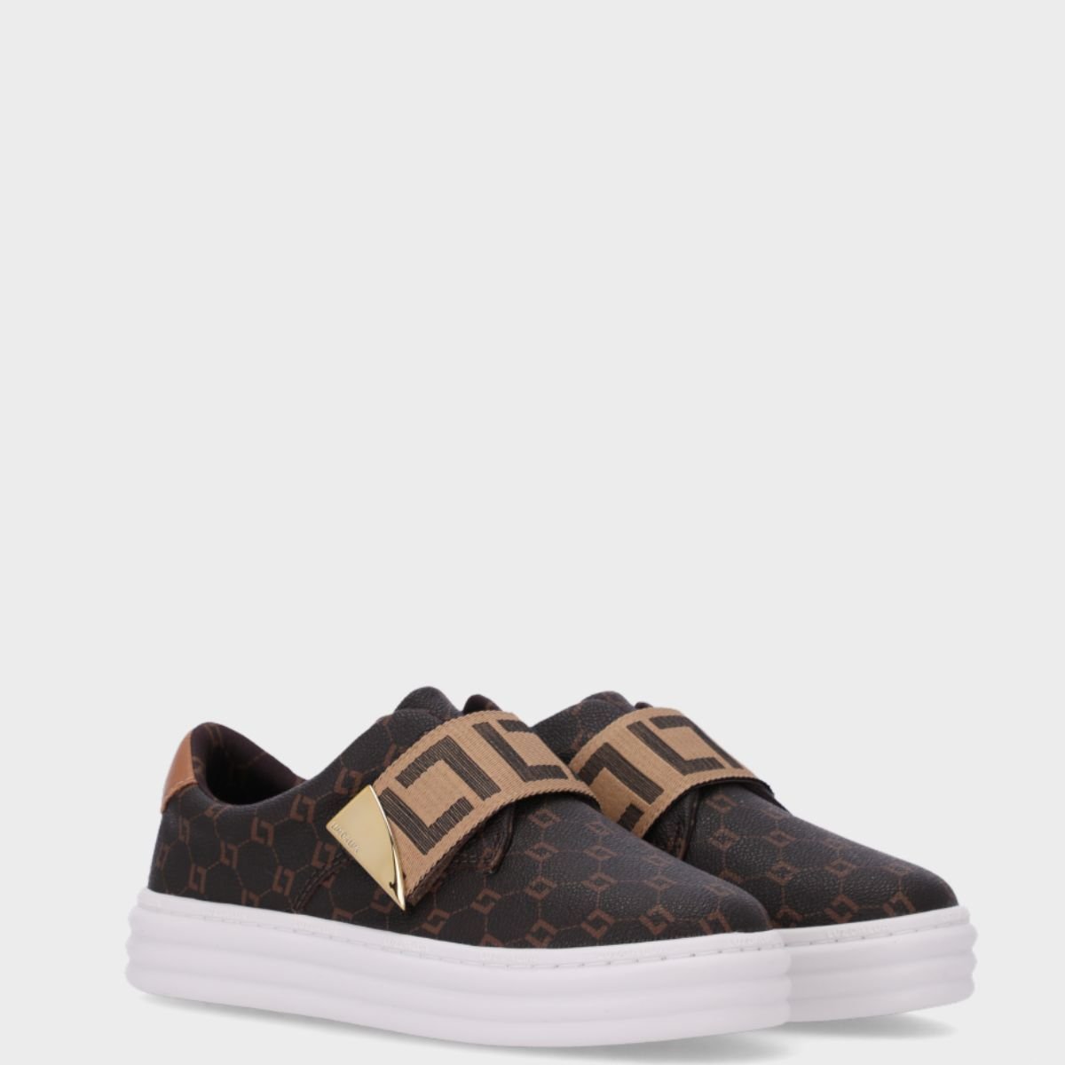 Tenis Luz da Lua Monograma Saara - 60230005 Preto/Marrom 2