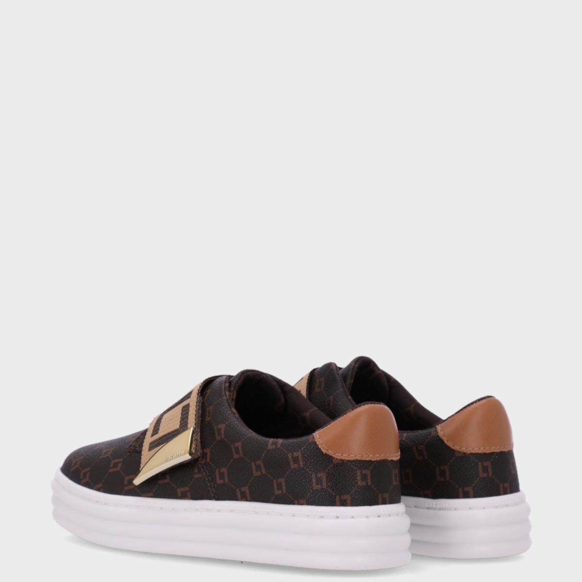 Tenis Luz da Lua Monograma Saara - 60230005 Preto/Marrom 3