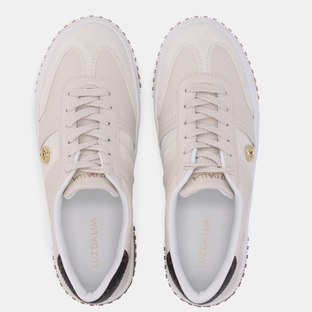 Tenis Luz da Lua Camuca Pinus Monograma Mocca - 80140031 Bege 3