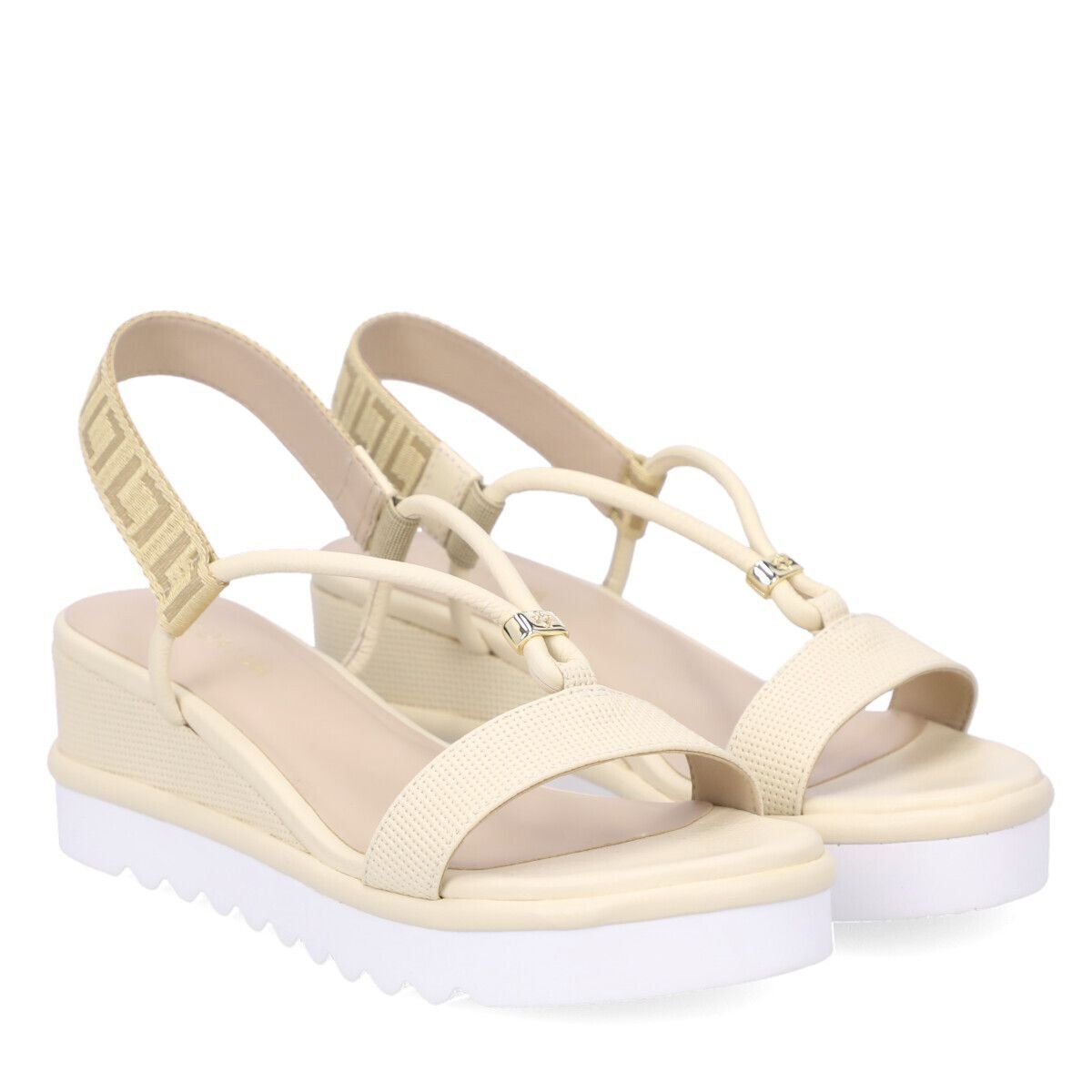 Sandalia Luz Da Lua Anabela Tramado Marfim 5