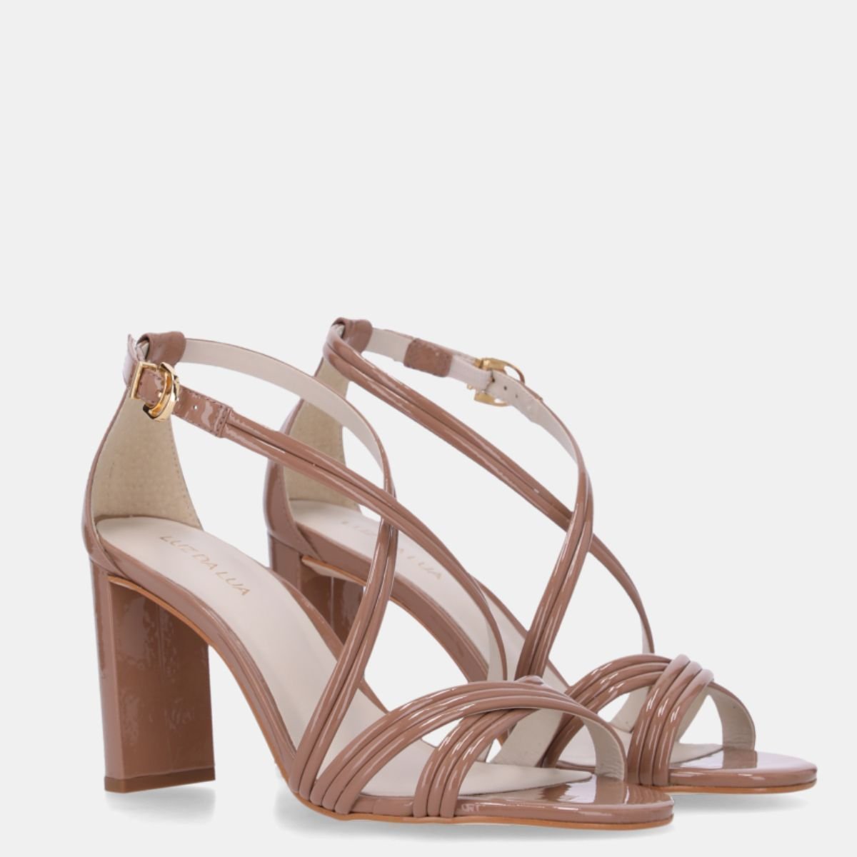 Sandalia Luz da Lua Salto Verona Mousse - 80380031 Marrom 2