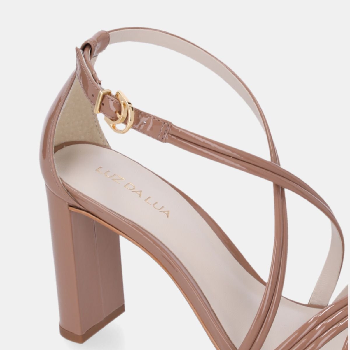 Sandalia Luz da Lua Salto Verona Mousse - 80380031 Marrom 3