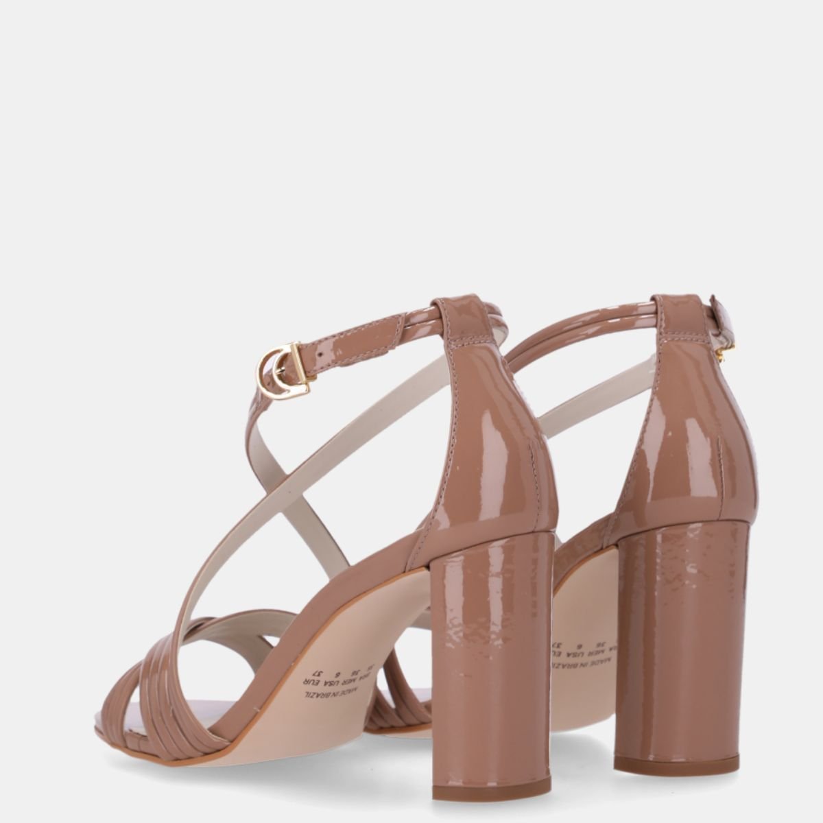 Sandalia Luz da Lua Salto Verona Mousse - 80380031 Marrom 4