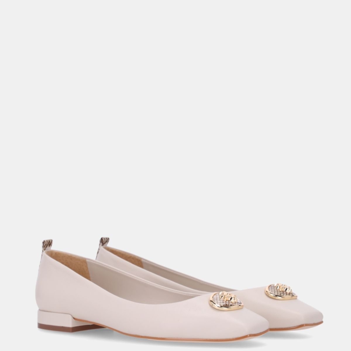 Slingback  Luz da Lua Com Snake Panna - 80950002 Branco 2