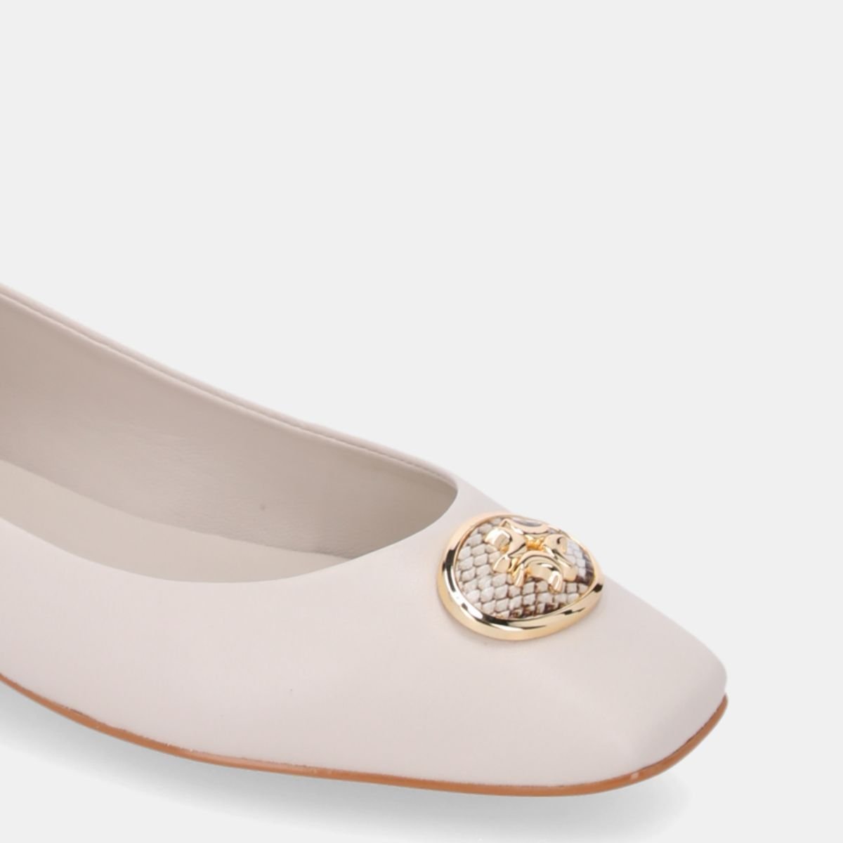 Slingback  Luz da Lua Com Snake Panna - 80950002 Branco 3