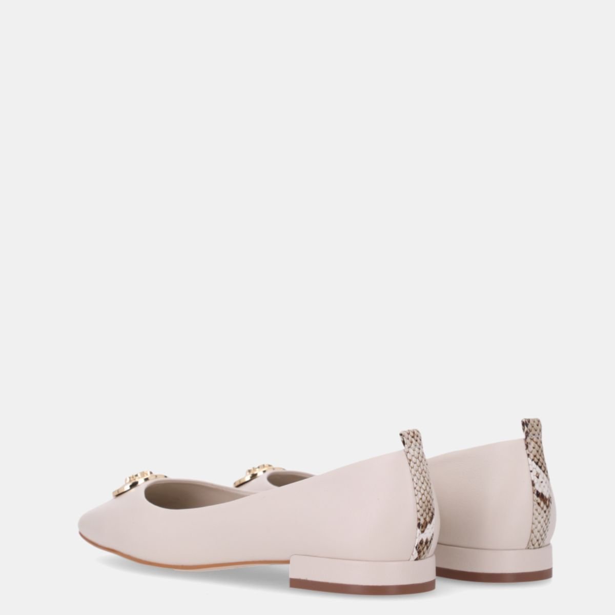 Slingback  Luz da Lua Com Snake Panna - 80950002 Branco 4