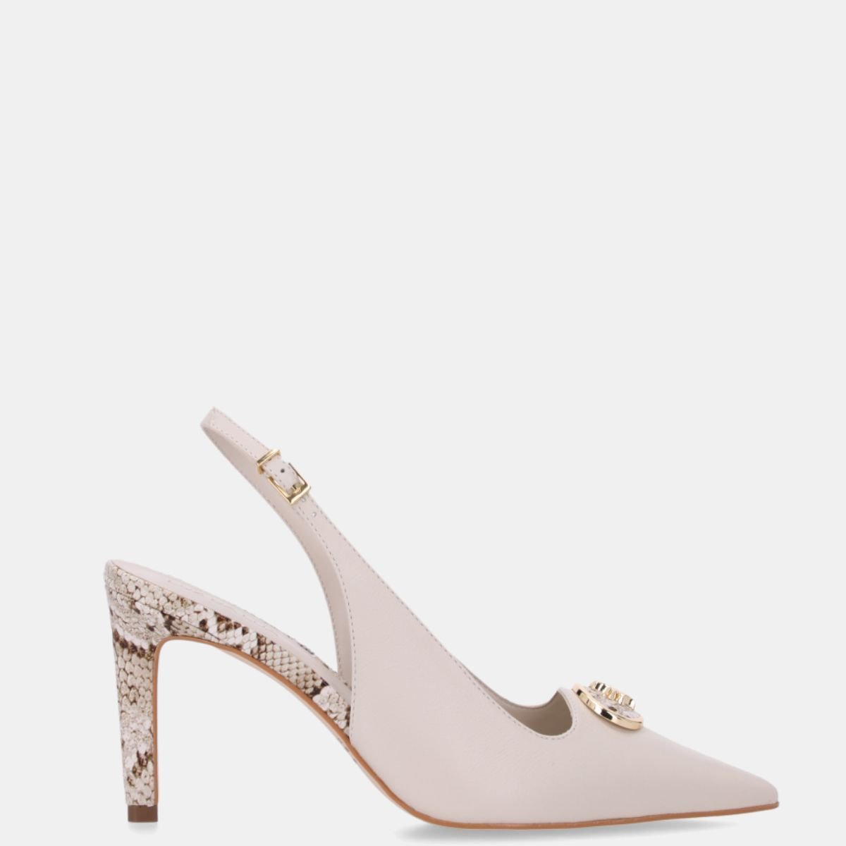 Slingback Luz da Lua Snake Panna - 80480031