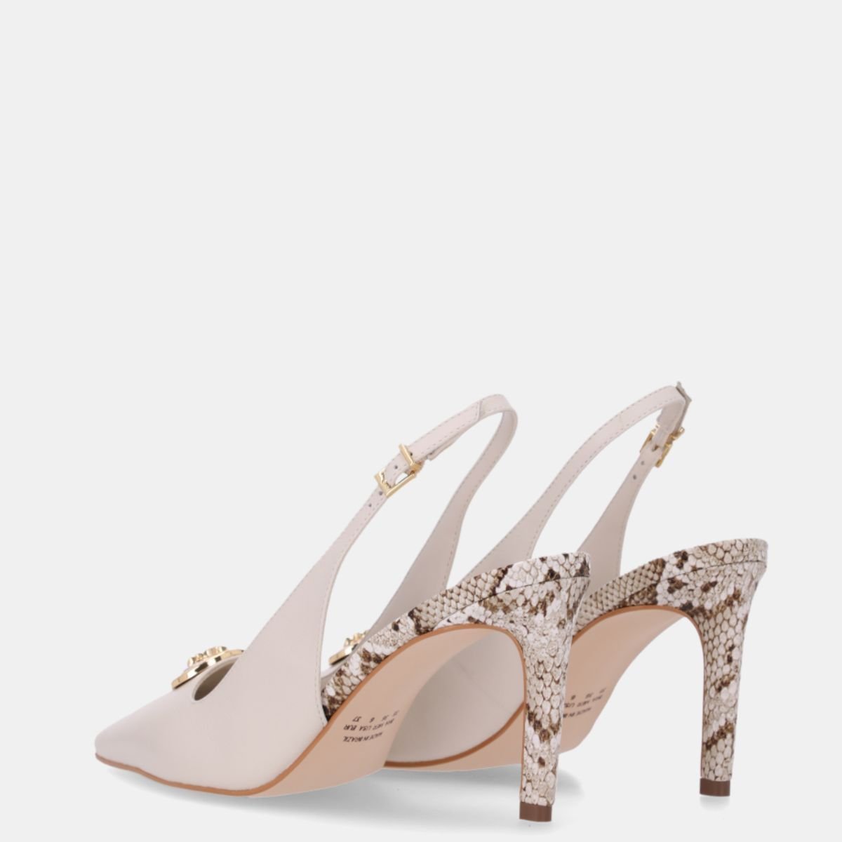 Slingback Luz da Lua Snake Panna - 80480031 Branco/Animal Print 4