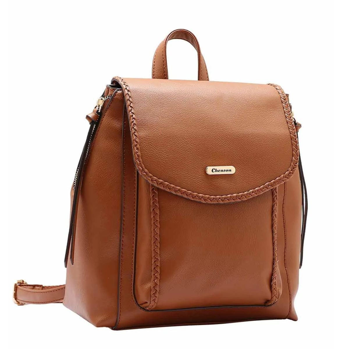 MOCHILA CHENSON TRANCADO COSTAS Marrom 2