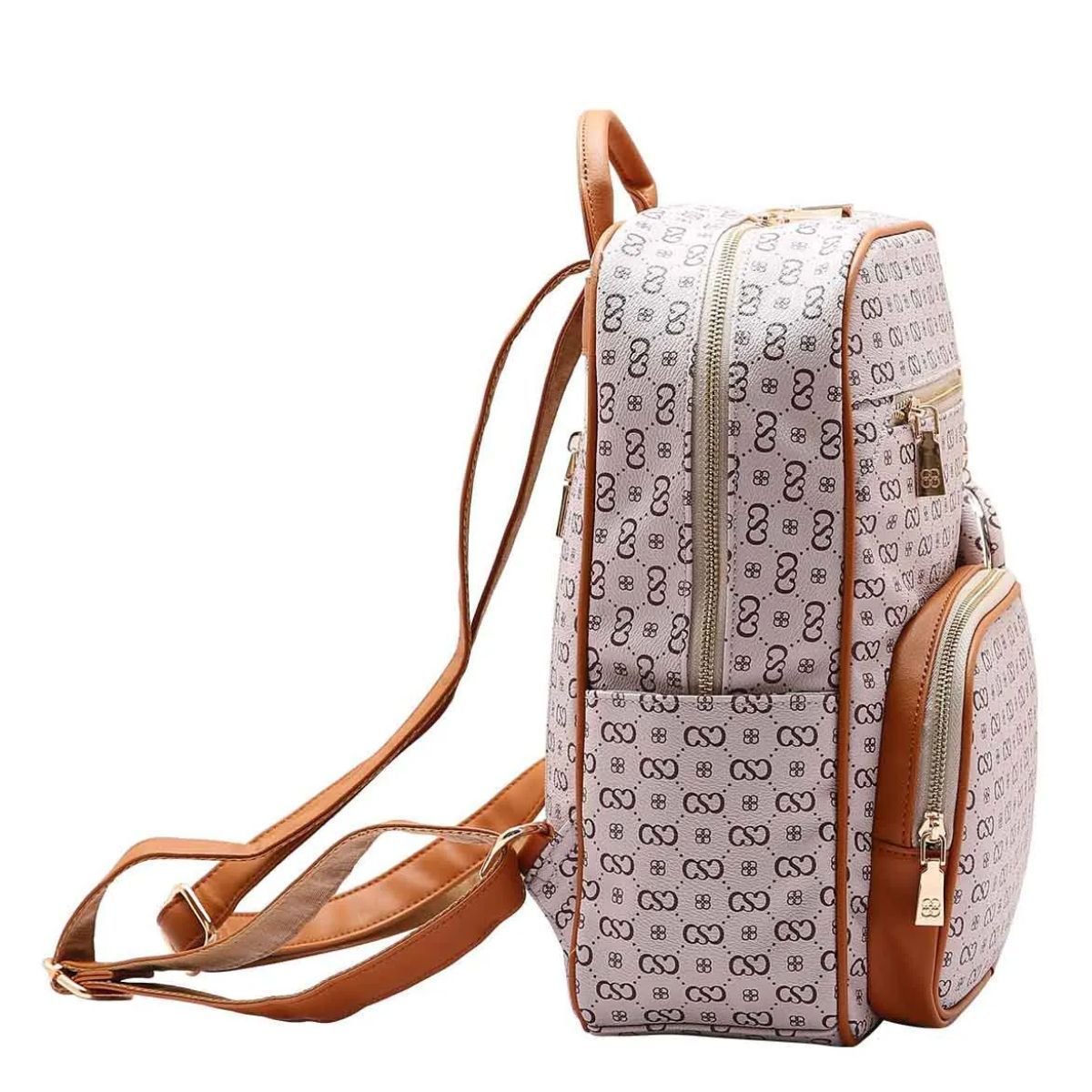 Mochila Chenson Elegance Luxo Laptop Bege 2