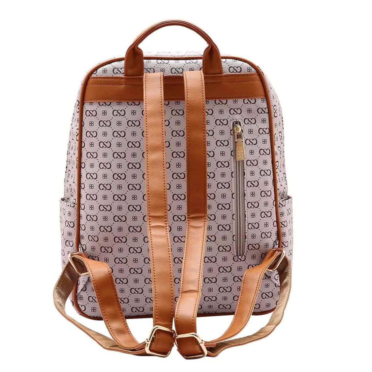 Mochila Chenson Elegance Luxo Laptop Bege 3