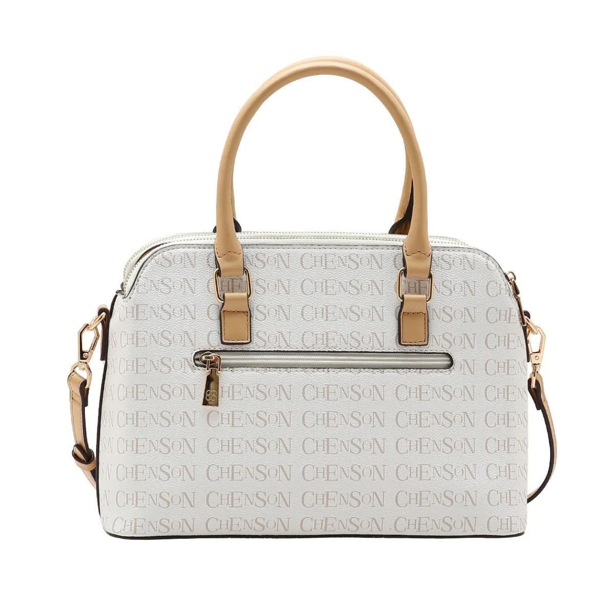 Bolsa Chenson Cristal Monograma Bege 3