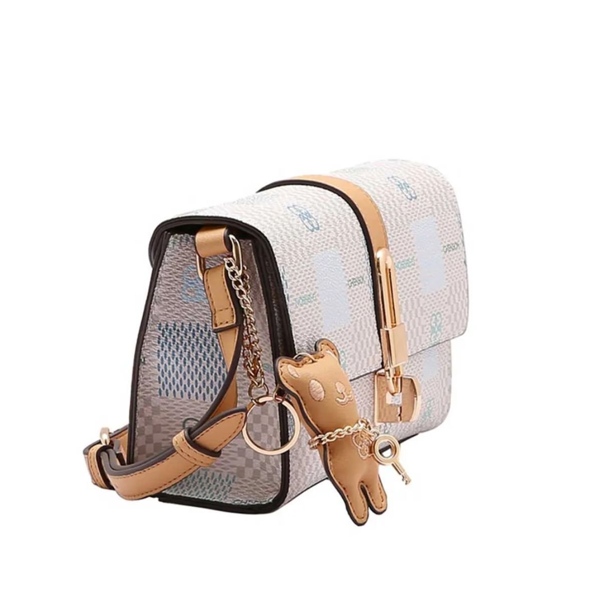 BOLSA CHENSON ELEMENTO GRAFICO TRANSVERSAL Off White 2