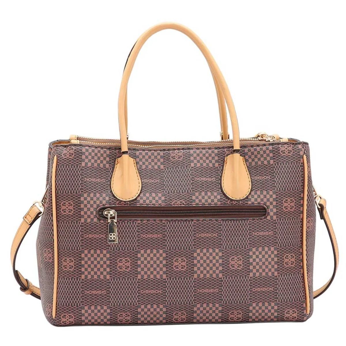 BOLSA CHENSON ELEMENTO GRAFICO MAO Marrom 3