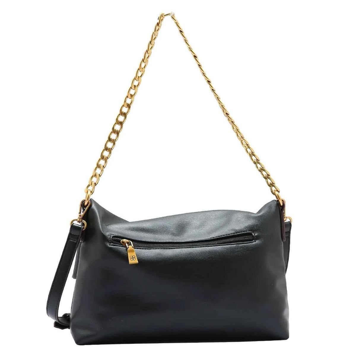 BOLSA CHENSON MINIMALISTA LUXO OMBRO Preto 2