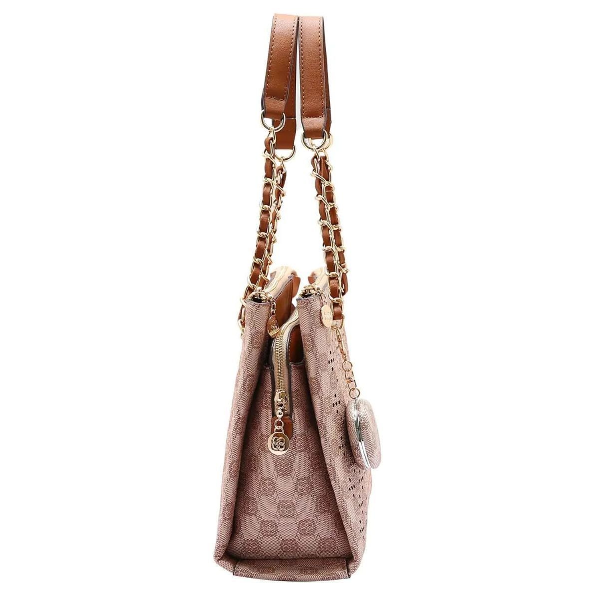 BOLSA CHENSON NEW CRISTAL OMBRO Bege 4