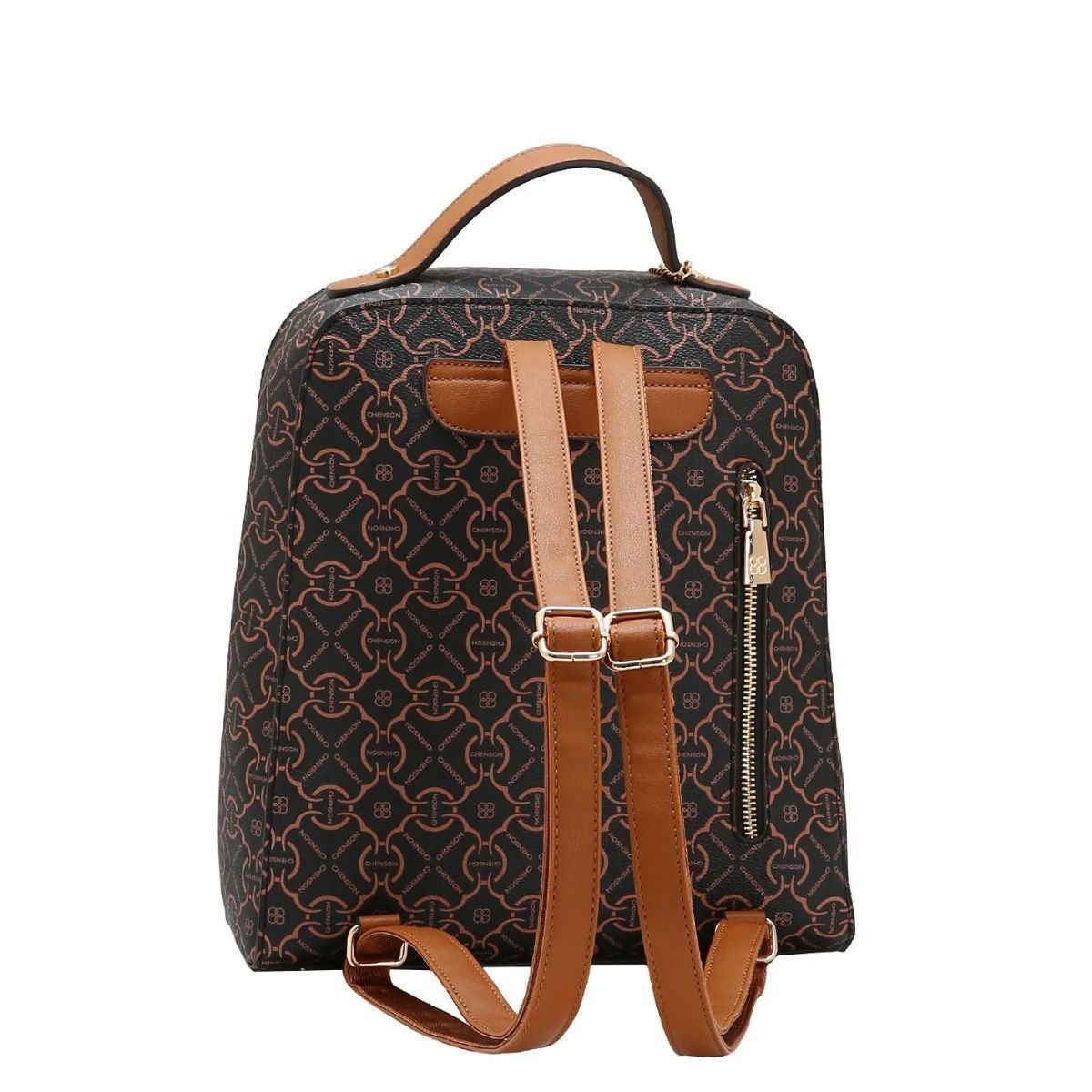 Mochila Chenson Classic Cristal Luxo Casual  Café 3