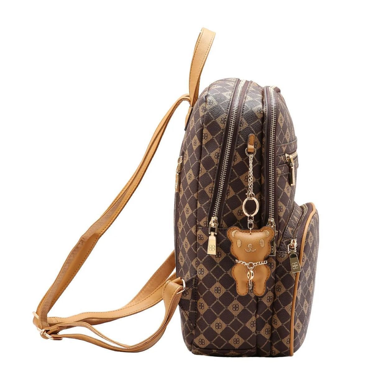 Mochila Chenson Monograma Elemento Grafico Marrom 2