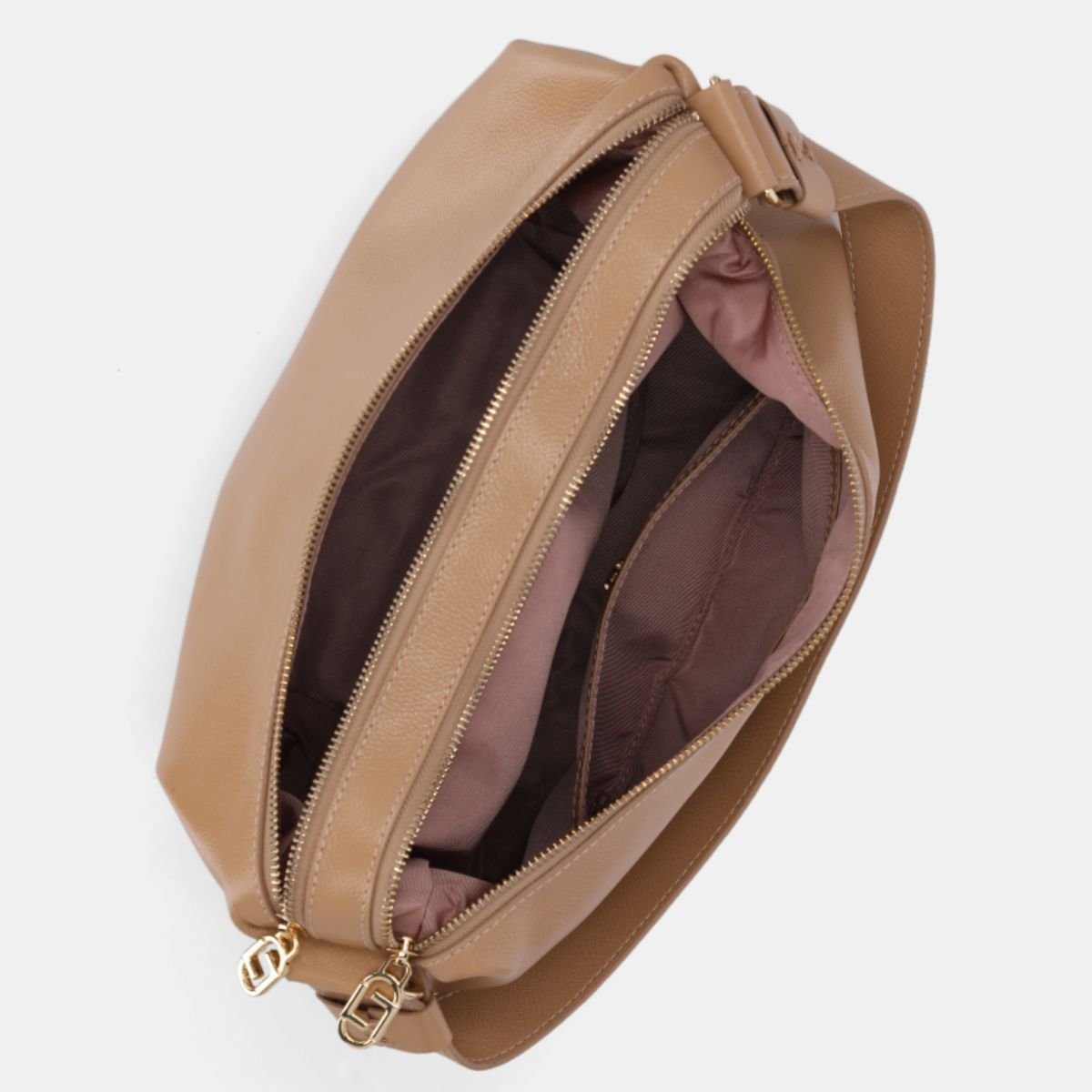 Bolsa Hobo Luz da Lua Grande New Ridge Butter - 2000715 Bege 3