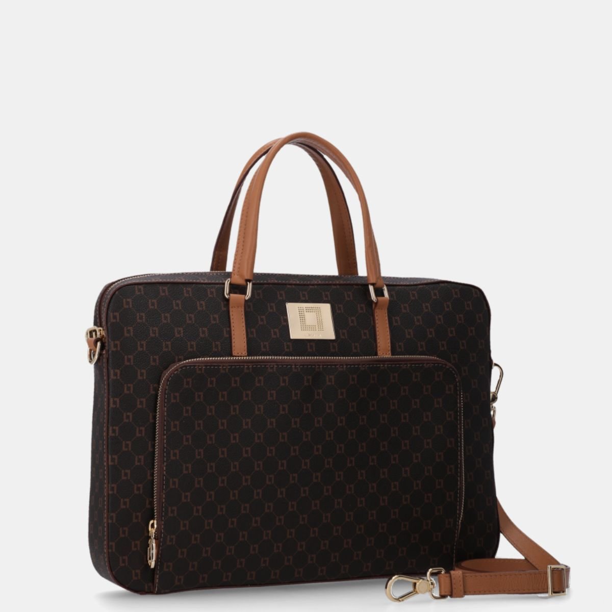 Bolsa Luz da Lua Executiva Grande Monograma Mocca - 10005594 Preto 2