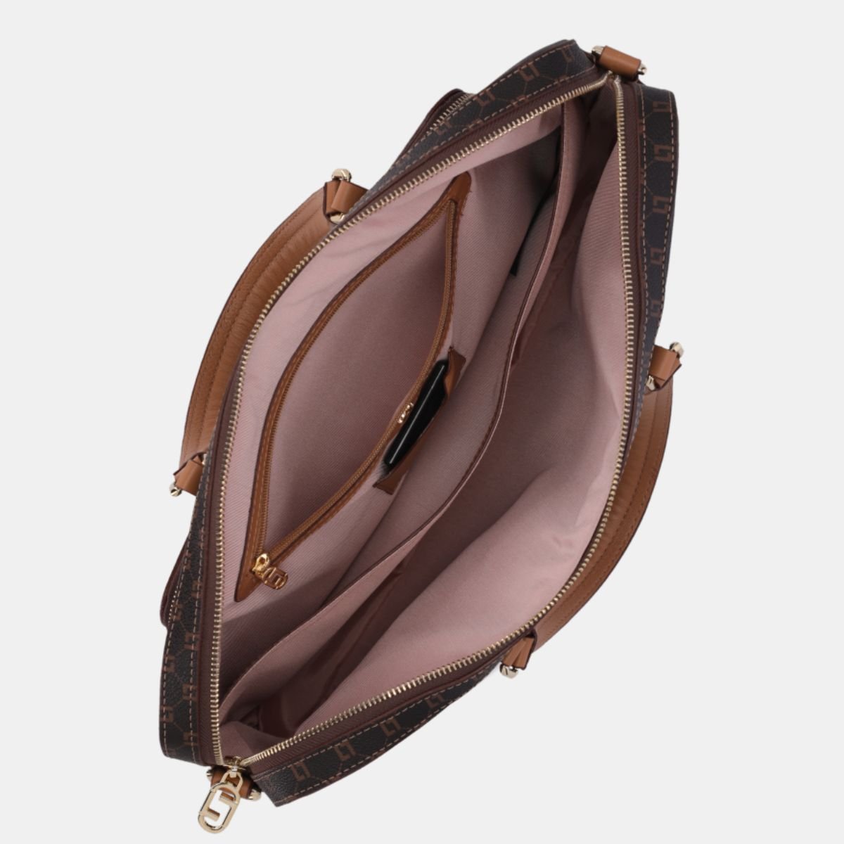 Bolsa Luz da Lua Executiva Grande Monograma Mocca - 10005594 Preto 3